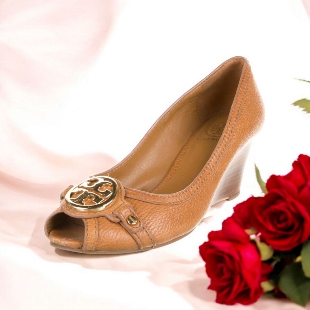 Tory Burch Leather Pumps Tan Size 11.5